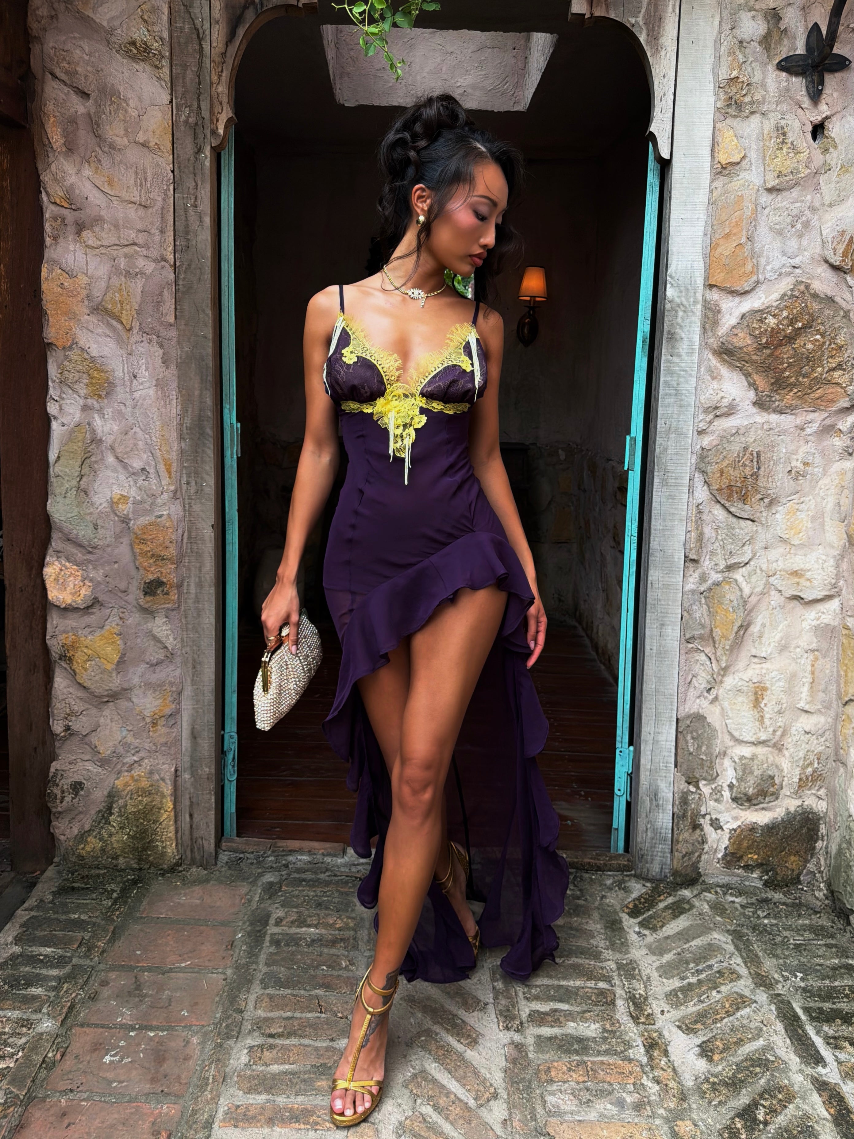 Iconic Maxi Dress in Plum