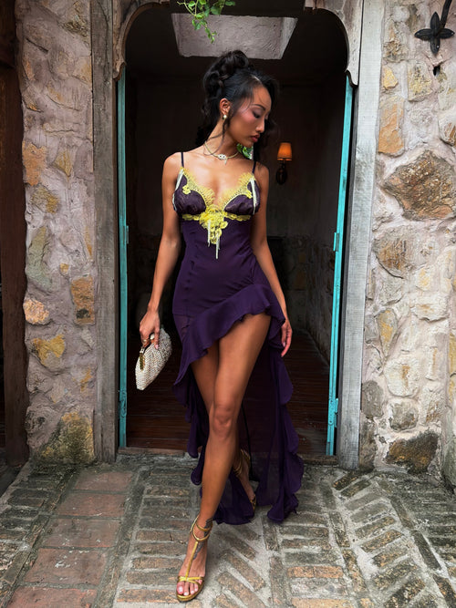 Iconic Maxi Dress in Plum