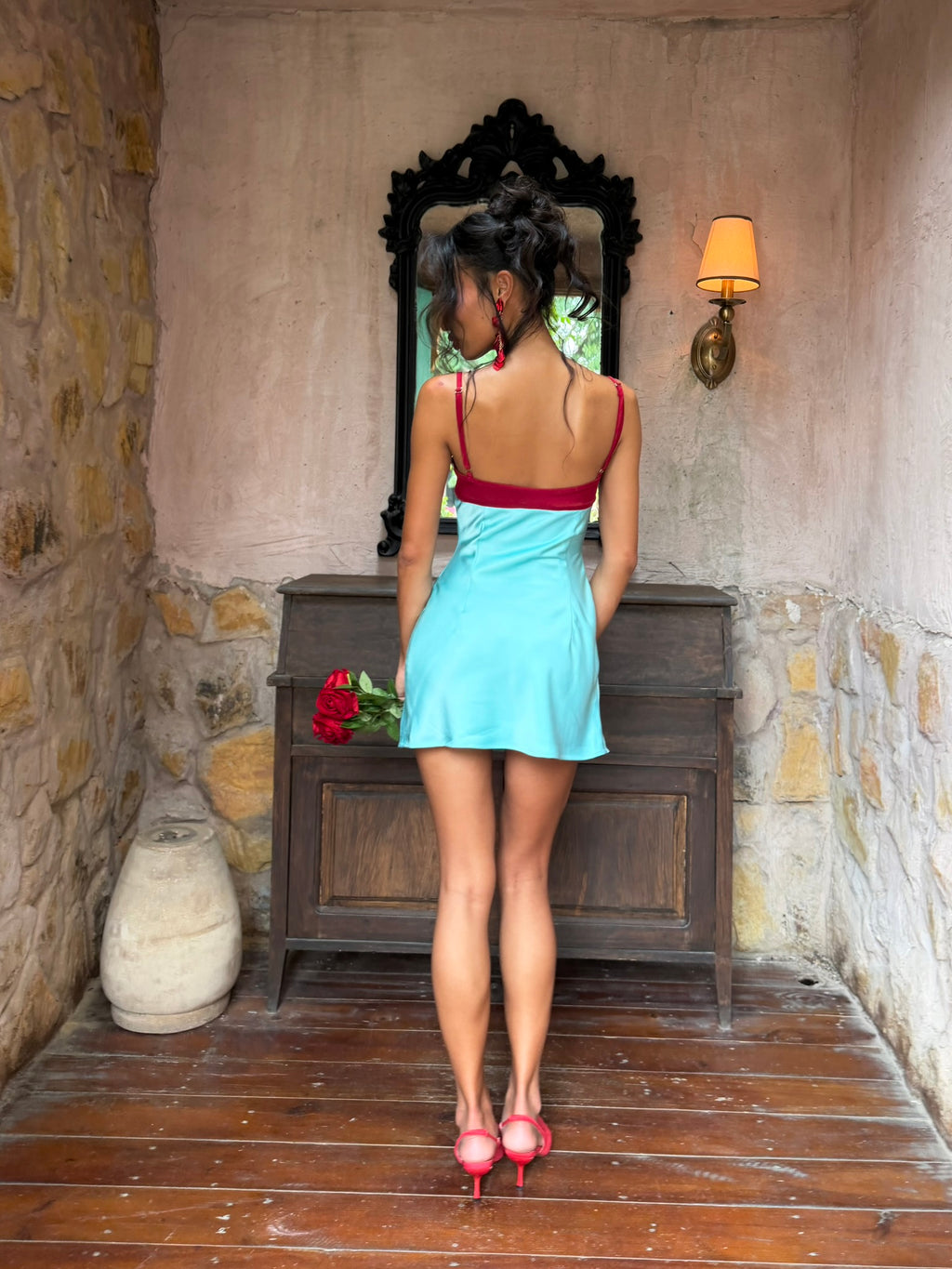 Rosé Tide Mini Dress